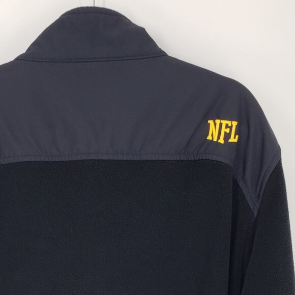 NFL Pittsburgh Steelers Fleece Full Zip Up Jacket XL Mens  Embroidered Black - Picture 9 of 9